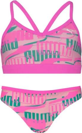 PUMA Bustier-Bikini (Set, 2-St) mit allover Logoprint