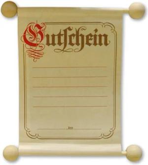 RNK Verlag Designpapier Gutschein im traditionellen Stil A5