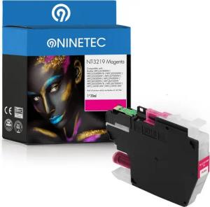 NINETEC 1er Set Magenta ersetzt Brother LC-3219 3219XL Tintenpatrone