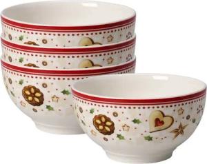 Villeroy & Boch Schale Winter Bakery Delight Bols Sternschnuppe ø 14 cm, Porzellan, (4x Schale, 4-tlg)