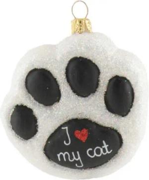 440s Christbaumschmuck 440s Christbaum-Hänger Katzenpfote I love my Cat (1-tlg)