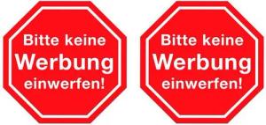 Hermann Schütz Aufkleber Hermann Schütz Aufkleber Bitte keine Werbung