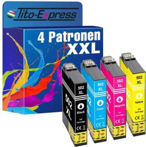 Tito-Express Tintenpatrone (Multipack, für WF-2860 WF-2860DWF WF-2865 DWF XP-5100 XP5100 XP-5105 XP5105)