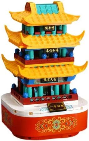 sembo Sembo 608005 Palast Lautsprecher beleuchtet aus Klemmbausteinen Konstruktions-Spielset, (Set, 434 St., Set)