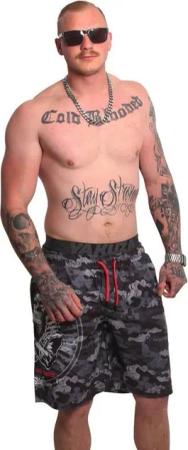 YAKUZA Boardshorts Trouble mit Doppelbund