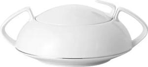 Rosenthal Schüssel TAC Gropius Platin Schüssel mit Deckel 1,6 l, Porzellan, (Platten)