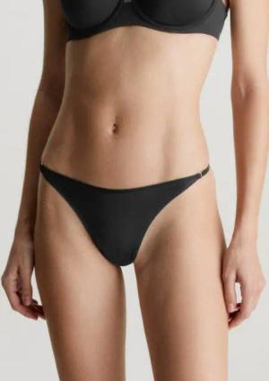 Calvin Klein Underwear String THONG seitlich mit goldfarbenem Zierring