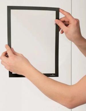 DURABLE Fächermappe Folienrahmen Duraframe Sun A4 322 x 236 mm schwarz.