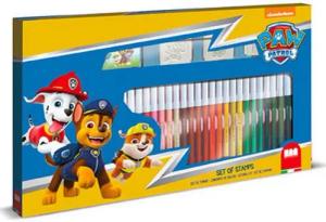 MGA Malstift Paw Patrol - Activity Malset - Stempelset - Mit Malbuch - 41 Teile, (Set), Malset mit Stempeln - 41 Teile