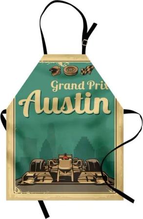 Abakuhaus Kochschürze Höhenverstellbar Klare Farben ohne verblassen, Austin Grand Prix Texas Rennwagen