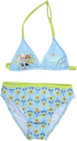 Disney Frozen Bustier-Bikini Bademode "Anna und Elsa" hellblau