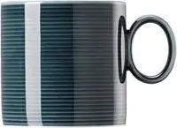 Thomas Porzellan Becher Thomas Loft Night Blue Becher mit Henkel Zylindrisch 0,33 l, Porzellan