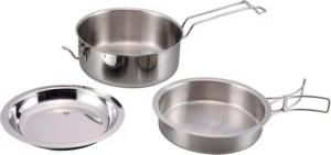 Origin Outdoors Topf-Set Origin Outdoors Edelstahlkochset 'Snap-Pack', (3-tlg)