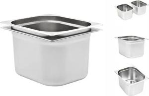 vidaXL Speisenwärmer Gastronormbehälter 2 Stk GN 12 200 mm Edelstahl
