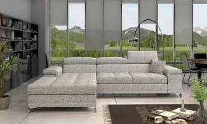 JVmoebel Ecksofa L-Form Couch Wohnlandschaft Garnitur Sofa Stoff Textil neu, Made in Europa