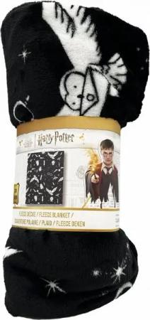 Wohndecke Harry Potter - Fleecedecke Supersoft - schwarz/weiß, Capelli New York
