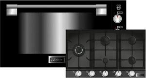 Kaiser Küchengeräte Backofen-Set EG 9371+KCG 9387......, mit 1-fach-Teleskopauszug, Einbau Gas Backofen 90 cm 98 L+Gas-Kochfeld,90cm