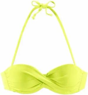 s.Oliver Bandeau-Bikini-Top Spain, in unifarben mit Wickeloptik