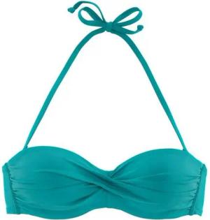 s.Oliver Bandeau-Bikini-Top Spain, in unifarben mit Wickeloptik