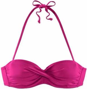 s.Oliver Bandeau-Bikini-Top Spain, in unifarben mit Wickeloptik