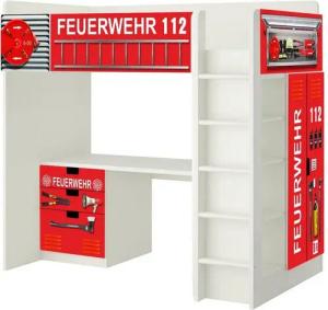 STIKKIPIX Möbelfolie SH01, (Möbel NICHT inkl) Feuerwehr Aufkleber Hochbett-KombiSTUVA von IKEA