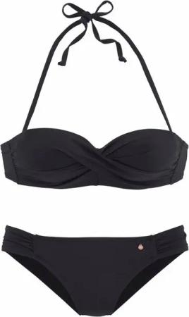 s.Oliver Bügel-Bandeau-Bikini mit Raffung