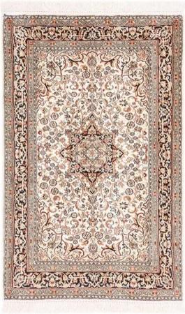 Nain Trading Seidenteppich Kaschmir Seide 78x126 Handgeknüpfter Orientteppich, rechteckig, Höhe: 5 mm