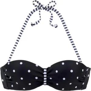 s.Oliver Bügel-Bandeau-Bikini-Top Audrey, mit Mustermix aus Punkten und Streifen