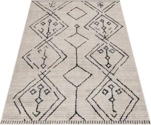 Stilvoll Günstig Teppich Kurzflor Wohnzimmer Schlafzimmer Boho-Design, Rechteck, Höhe: 15 mm