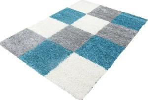 Stilvoll Günstig Hochflor-Teppich Teppich für den Flur oder Küche Kariertes Design, Läufer, Höhe: 30 mm