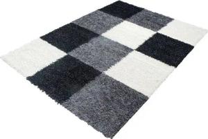 Stilvoll Günstig Hochflor-Teppich Teppich für den Flur oder Küche Kariertes Design, Läufer, Höhe: 30 mm