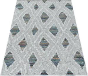 Stilvoll Günstig Outdoorteppich Teppich für den Flur oder Küche Boho-Design, Läufer, Höhe: 10 mm