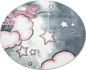 Stilvoll Günstig Kinderteppich für Spiel-Kinderzimmer Bären-Design für Jungs und Mädchen, Rund, Höhe: 11 mm