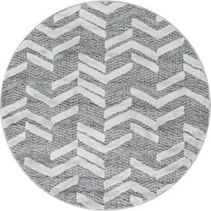 Stilvoll Günstig Hochflor-Teppich für Wohnzimmer und Schlafzimmer Berber-Design, Rund, Höhe: 20 mm