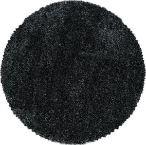 Stilvoll Günstig Hochflor-Teppich für Wohnzimmer und Schlafzimmer Unicolor - Einfarbig, Rund, Höhe: 30 mm