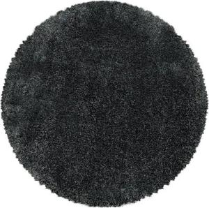 Stilvoll Günstig Hochflor-Teppich für Wohnzimmer und Schlafzimmer Unicolor - Einfarbig, Rund, Höhe: 30 mm