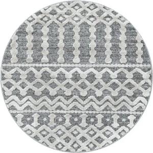 Stilvoll Günstig Hochflor-Teppich für Wohnzimmer und Schlafzimmer Boho-Design, Rund, Höhe: 20 mm