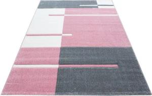 Stilvoll Günstig Teppich Kurzflor Wohnzimmer Schlafzimmer Kariertes Design, Rechteck, Höhe: 13 mm
