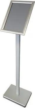 LMG Germany Standtafel Premium Plakatständer A3 - Wetterfester High Quality Kundestopper in Silber, Werbeaufsteller für die professioenelle Präsentation