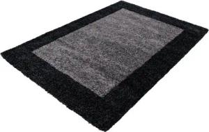 Stilvoll Günstig Hochflor-Teppich Teppich für den Flur oder Küche Bordüre Design, Läufer, Höhe: 30 mm