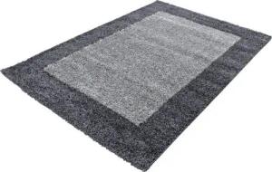 Stilvoll Günstig Hochflor-Teppich Teppich für den Flur oder Küche Bordüre Design, Läufer, Höhe: 30 mm