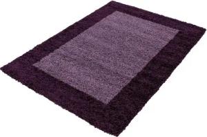 Stilvoll Günstig Hochflor-Teppich Teppich für den Flur oder Küche Bordüre Design, Läufer, Höhe: 30 mm