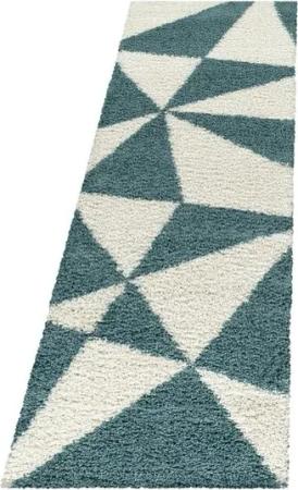 Stilvoll Günstig Hochflor-Teppich Teppich für den Flur oder Küche Geometrisches Design, Läufer, Höhe: 30 mm
