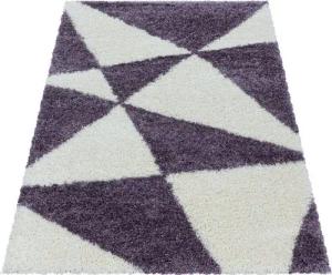 Stilvoll Günstig Hochflor-Teppich für Wohnzimmer und Schlafzimmer Geometrisches Design, Rechteck, Höhe: 30 mm