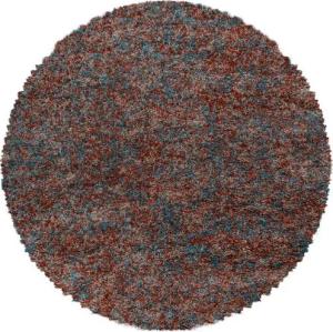 Stilvoll Günstig Hochflor-Teppich für Wohnzimmer und Schlafzimmer Meliertes Design, Rund, Höhe: 30 mm