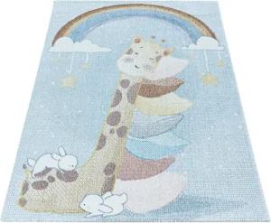 Stilvoll Günstig Kinderteppich Teppich für den Flur oder Küche Giraffen-Design, Läufer, Höhe: 9 mm