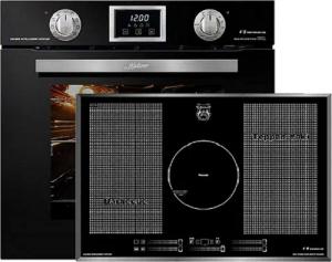 Kaiser Küchengeräte Backofen-Set EH 6326 Sp+KCT 777 FI........, mit 1-fach-Teleskopauszug, Elektro Einbau Backofen, 10 Funktionen+Induktionskochfeld 77 cm