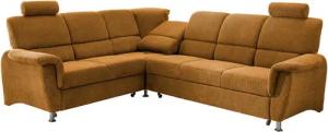 Home affaire Ecksofa Pisa L-Form, mit Schlaffunktion, Stauraum, 2x höhenverstellbare, Kopfstützen und Relaxfunktion im Eckelement
