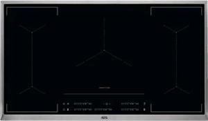 AEG Induktions-Kochfeld IKE95454XB, OptiFit Frame, Power-Funktion, 5 elektronische Automatikkochstellen
