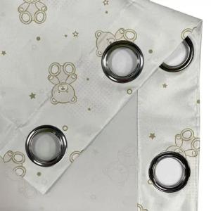 Abakuhaus Gardine Dekorative 2-Panel-Fenstervorhänge für Schlafzimmer Wohnzimmer, Beige Teddybären Spielzeug Sterne